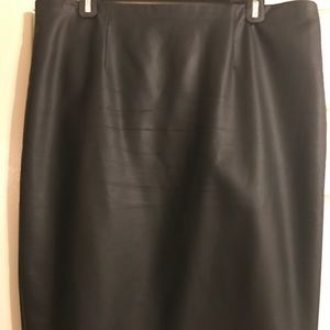 Ann Taylor Faux Leather Pencil Skirt